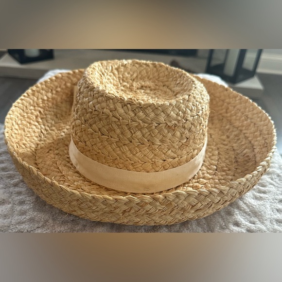 ✨VINTAGE✨ S.F. Green San Francisco SUN ☀️ HAT w/ Cream BOW EUC‼️ - Picture 4 of 15